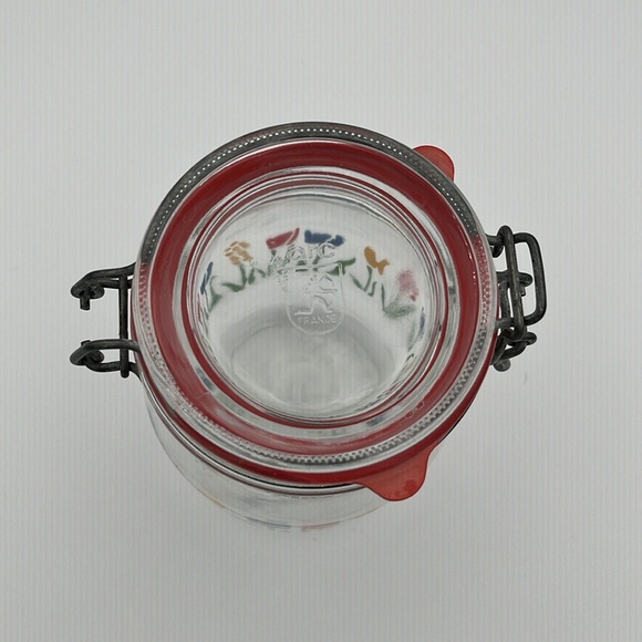 Arc France 1L Tulip Design Vintage Glass Canning Jar with seals. - Picture 7 of 10